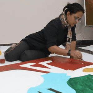 A brush, a canvas, and a world of imagination