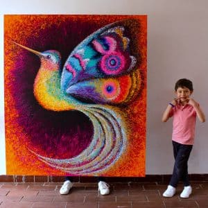 My art is very colorful and connects emotionally