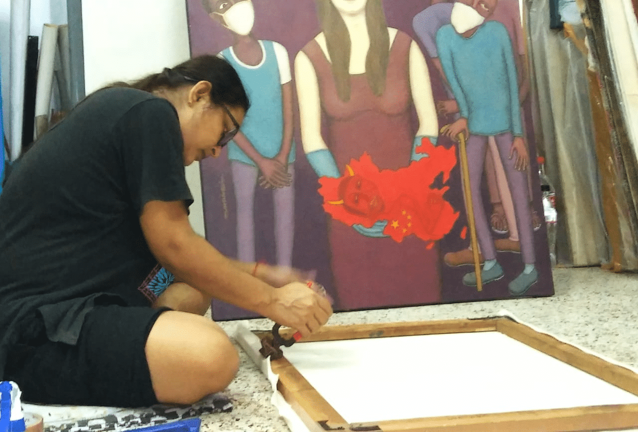 Her studio, her sanctuary of self-expression