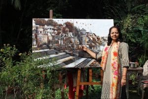 My ongoing conversation with canvas, color, and the soul of Varanasi