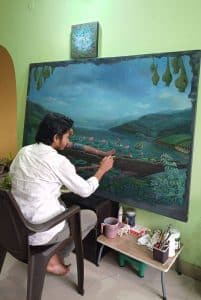 Here, I weave nature's stories