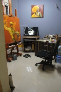 The quiet hum of the studio fuels my focus