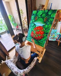 Studio Morning: Frog & Berry