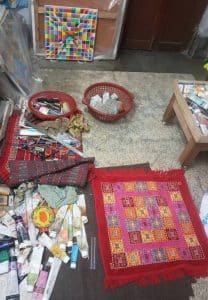 My studio is my sanctuary where I shape my ideas into art