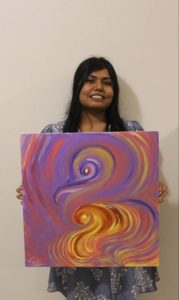 Post completion of artwork -posting for the gram