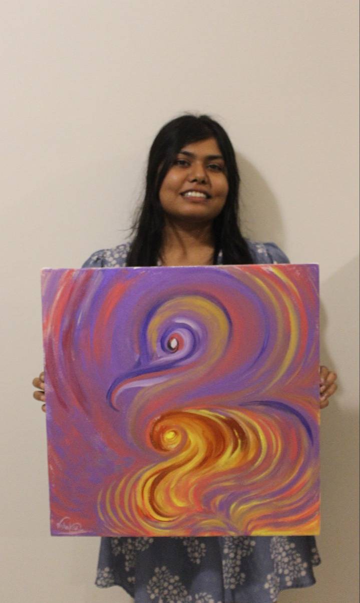 Post completion of artwork -posting for the gram