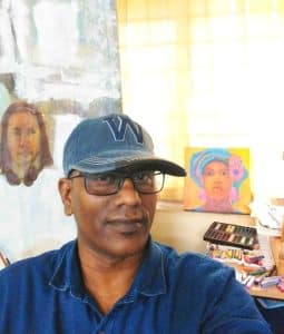 At my Studio
