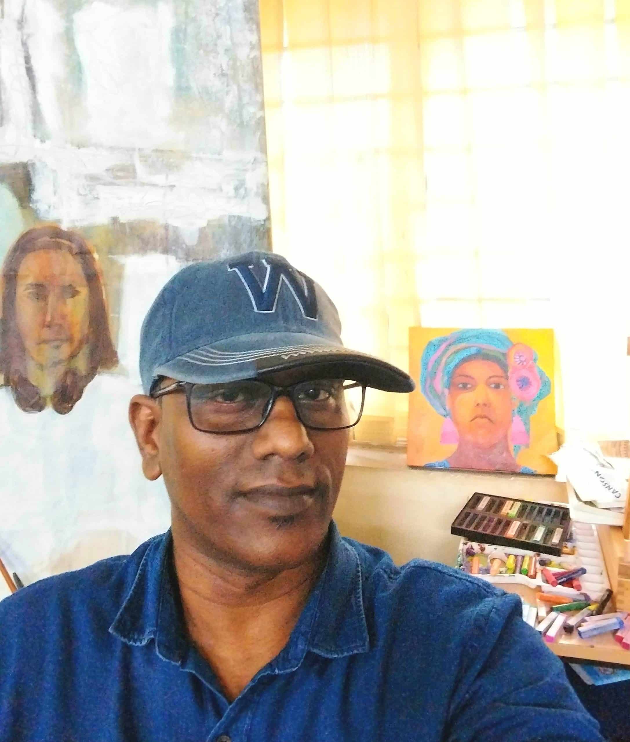 At my Studio