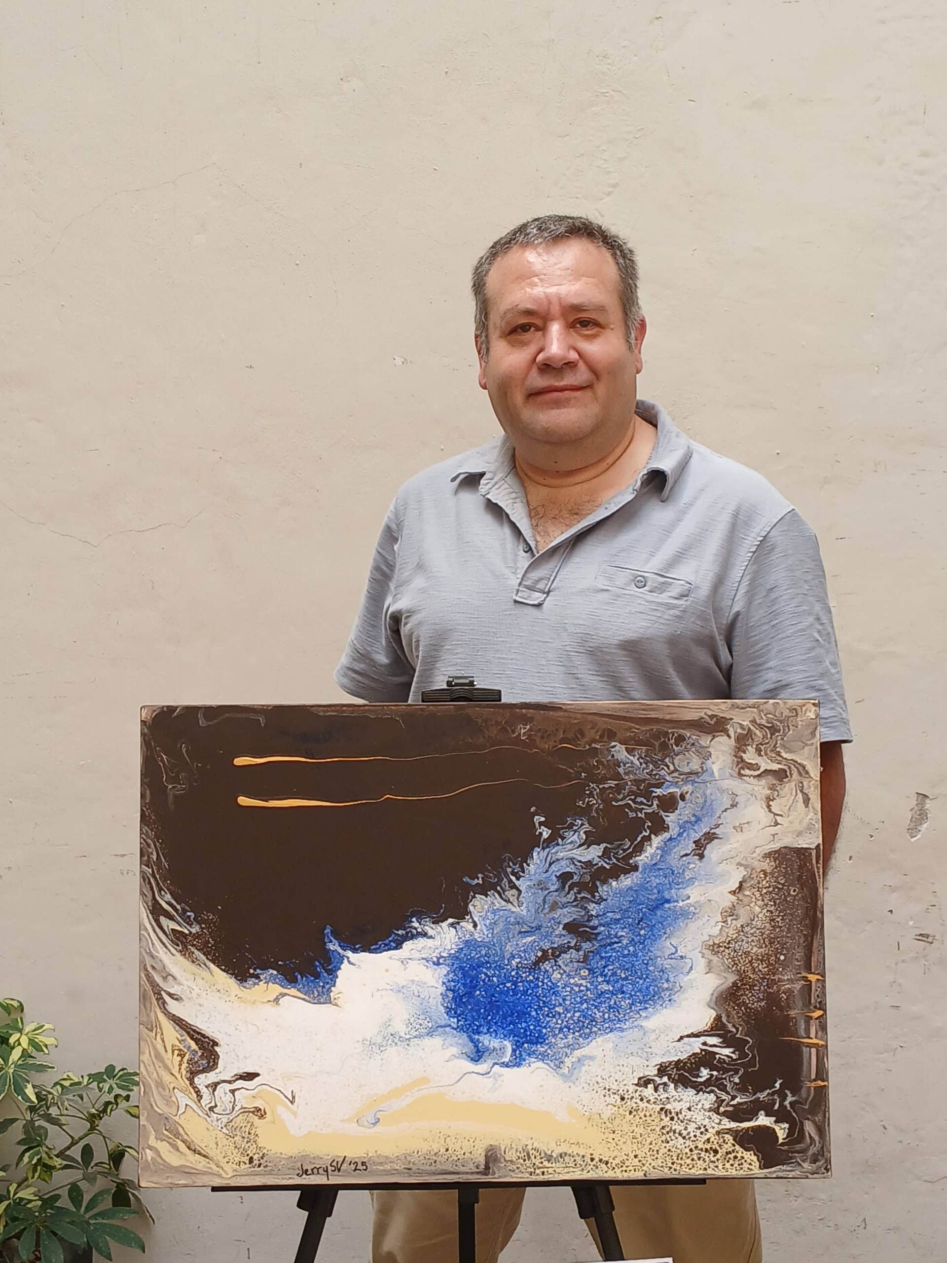 JerrySV con la obra Sechste
