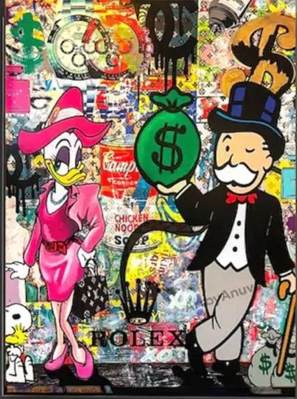 Monopoly Man x Daisy Duck