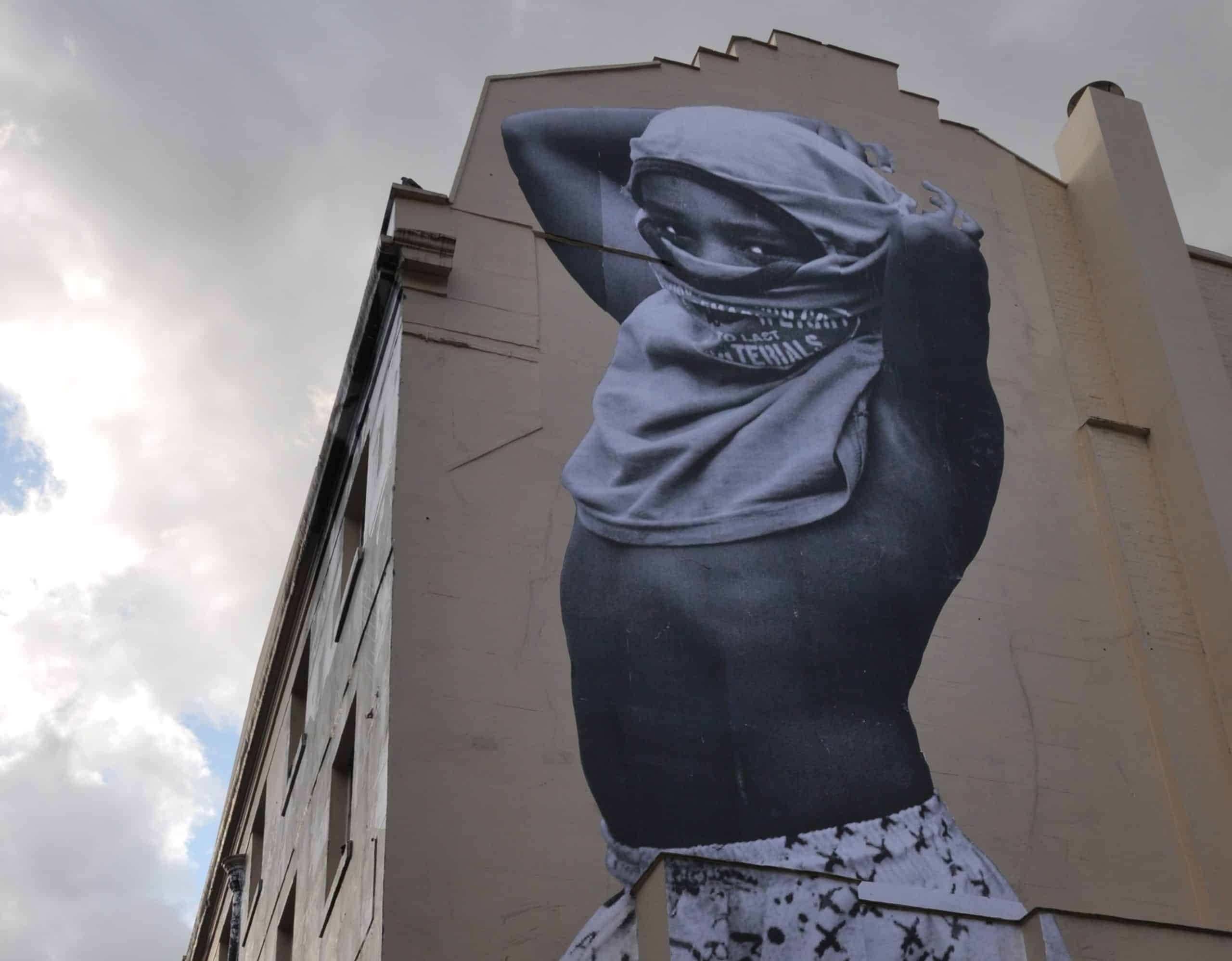 JR artwork at Manette street