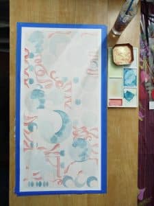 Cubriendo de azul la luna