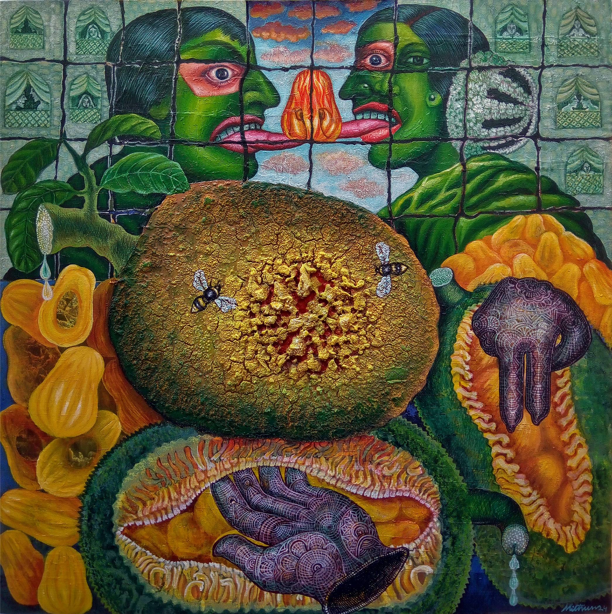 Jackfruit Parody, 24 x 24 inch