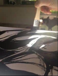 ''Mother'' (painting) initial process
