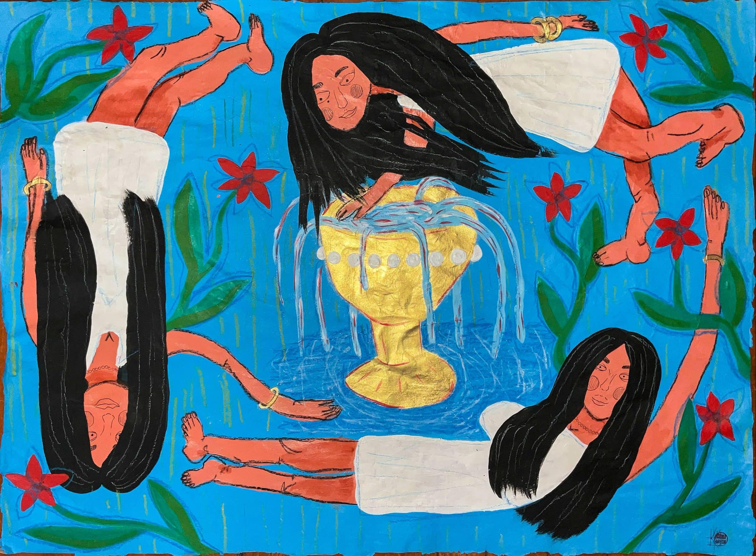 Arabic women in gossip
