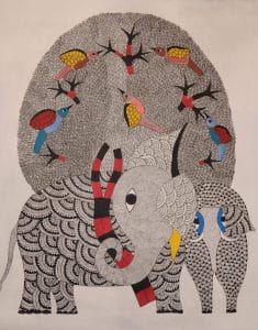 Rajendra Kumar - Gond Art VI