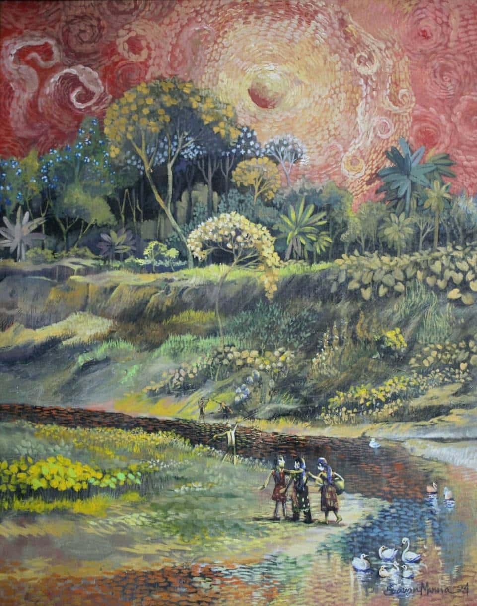 SUNSET OF MY VILLAGE