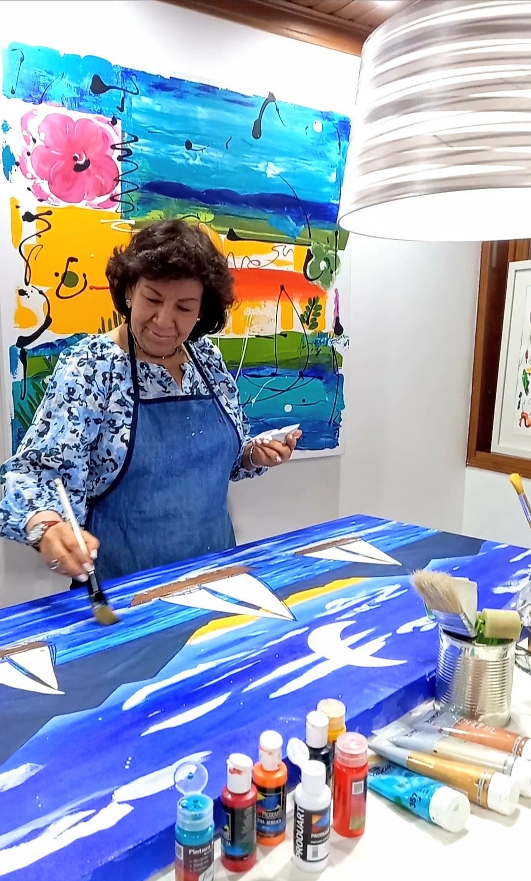 Pintando encargos para estancias frente al mar