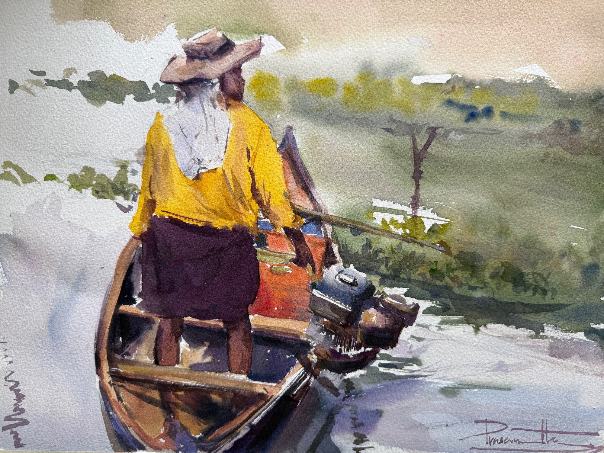 Fishermen in boat
