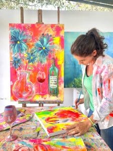 In the overflow of color and chaos