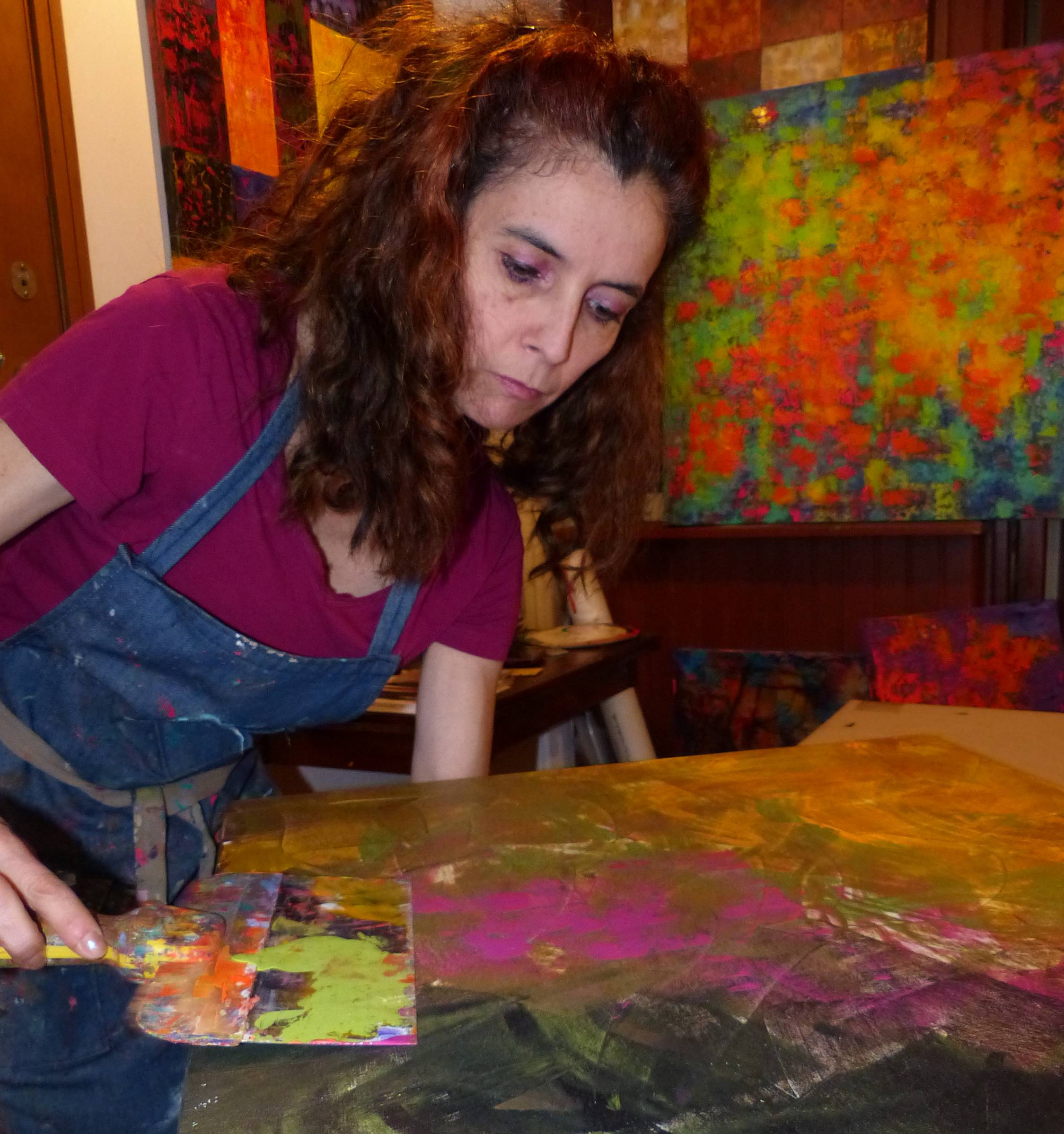 My Palette work in my studio