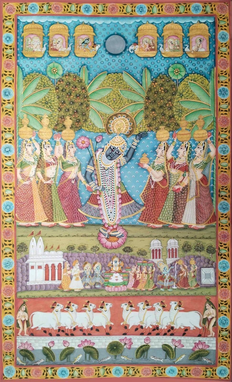 Worshiping to Krishna