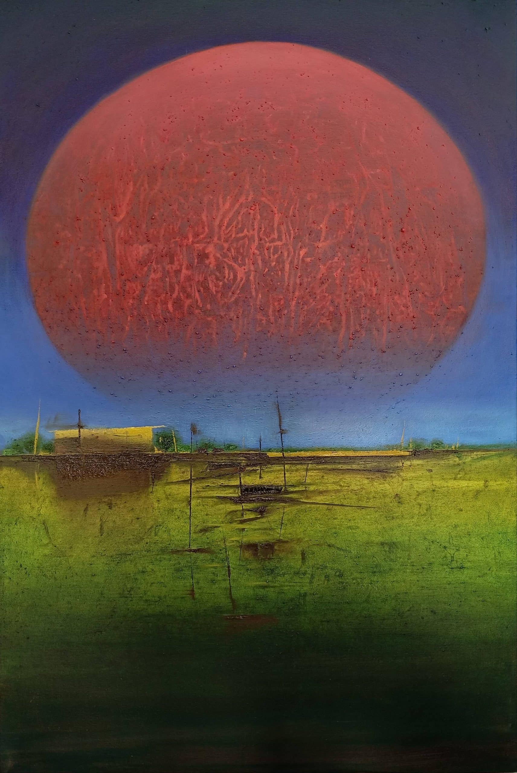 Red sun set