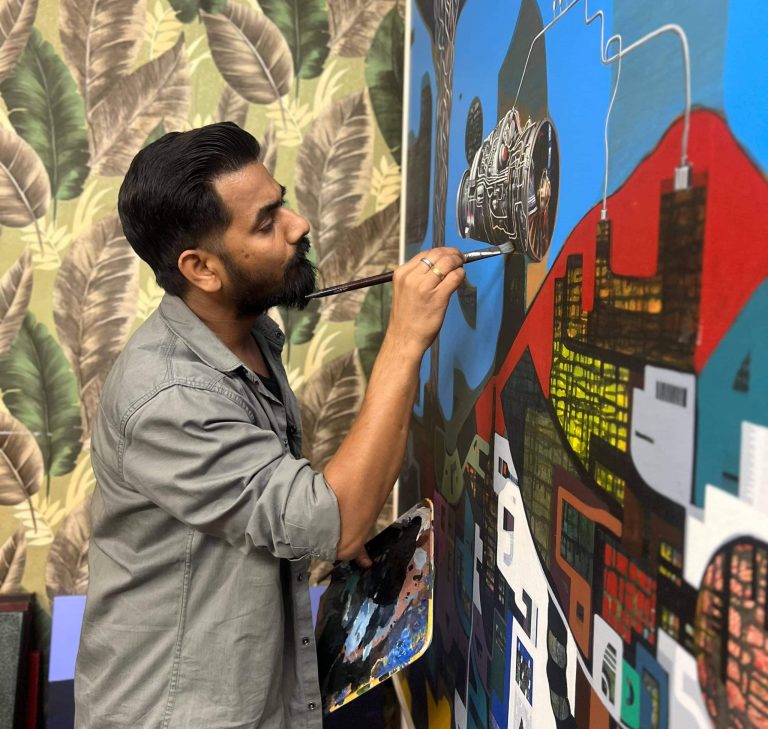 Bharat Kumar Jain: Where Abstract Art Reflects Nature, Construction, and the Changing World
