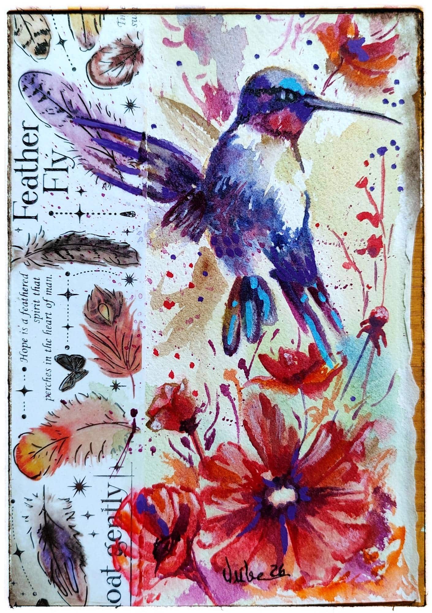 Entre vuelo rosa
