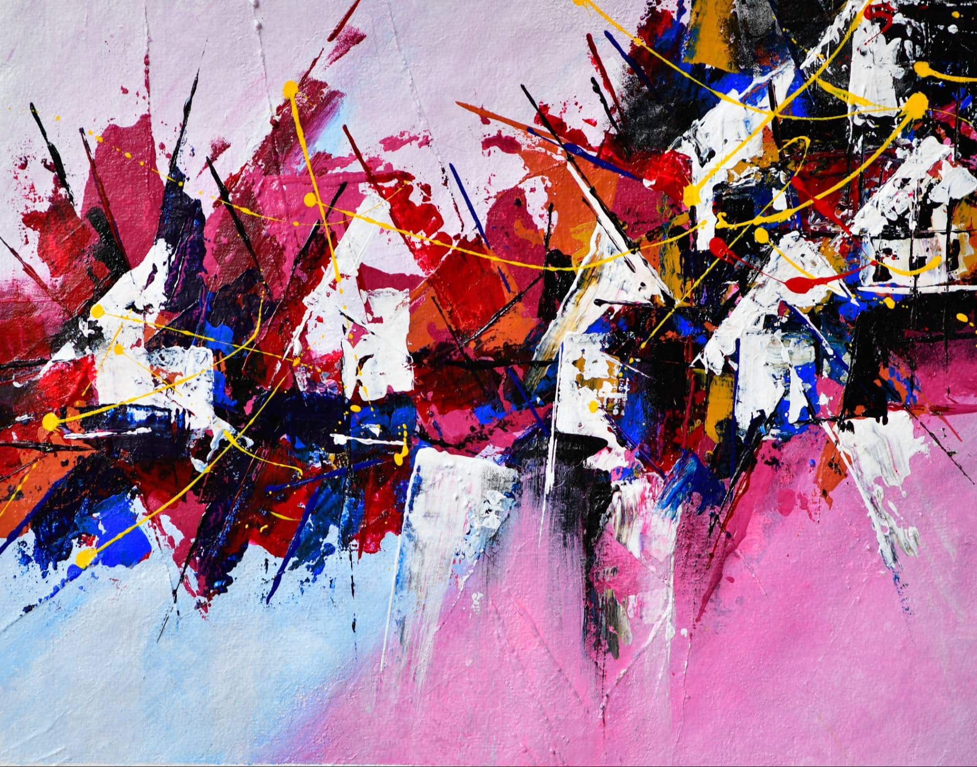 Abstract, Acrylic Pink (104)