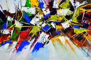 Vibrant Abstract, Acrylic (105