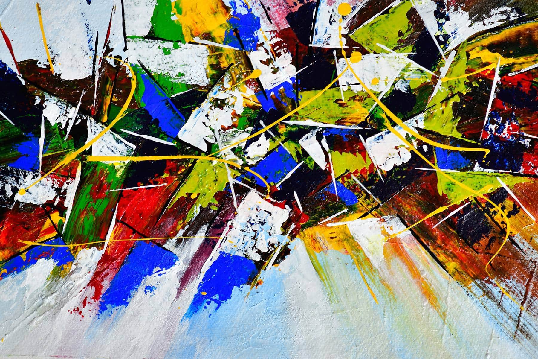 Vibrant Abstract, Acrylic (105