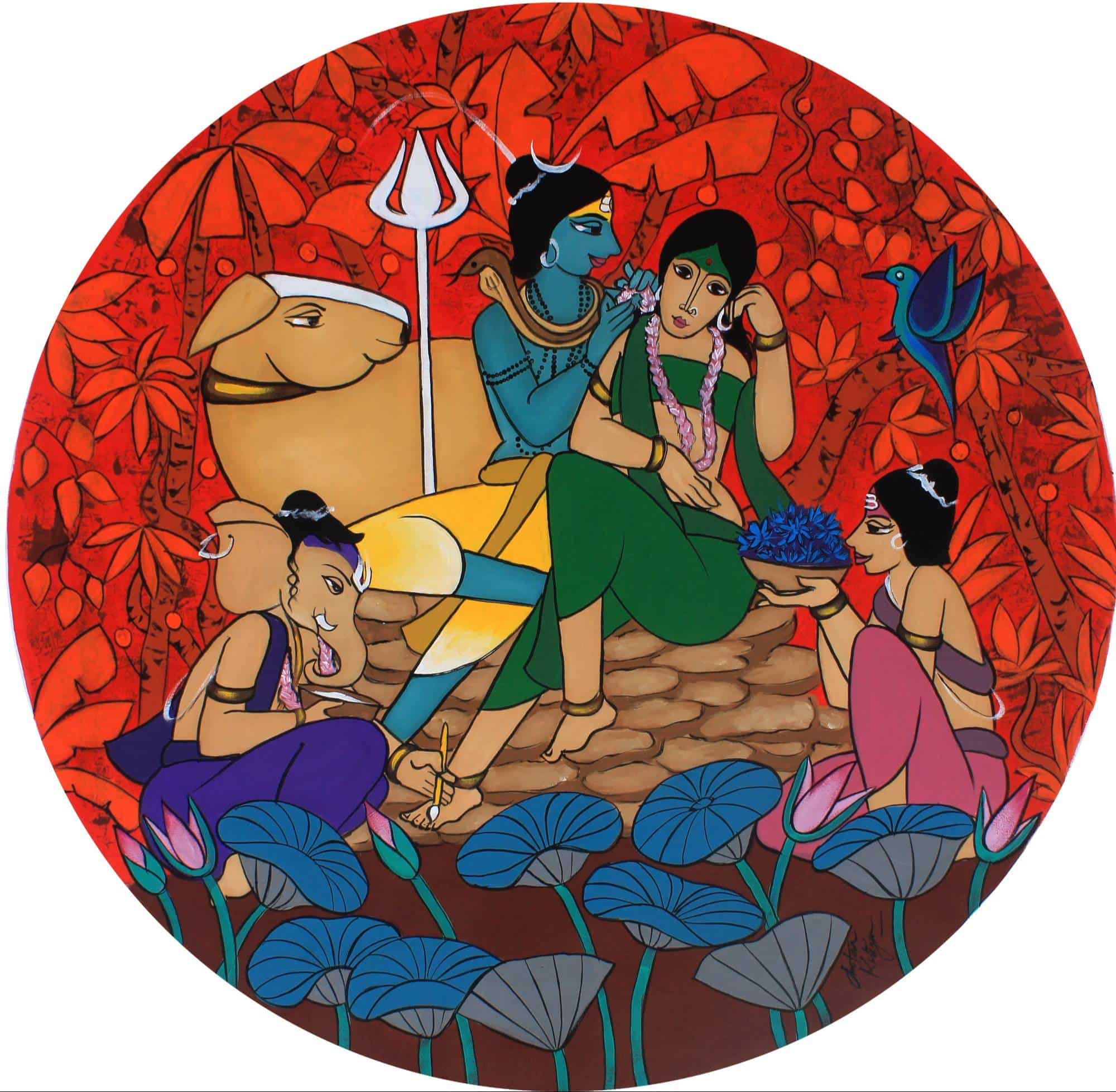 Adoración de la diosa Parvati