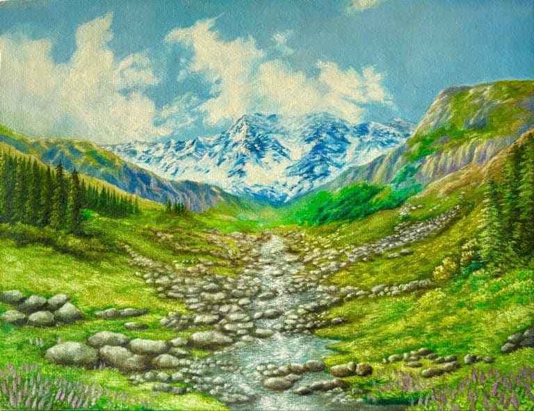 A Long Walk | Oil Painting