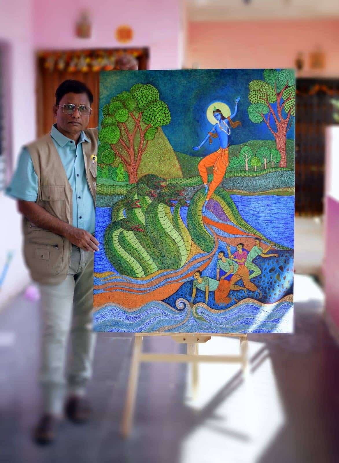 I paint the energy that remains when the world goes quiet
