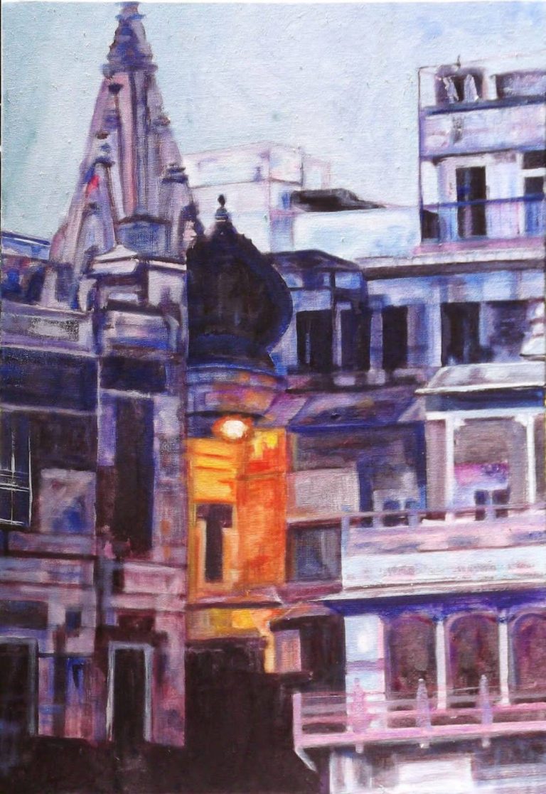 twilight on the ghat by mamta mathur