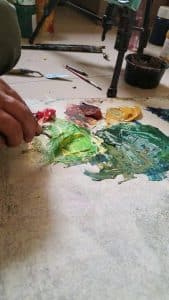 Where raw natural elements meet the freedom of abstract expression